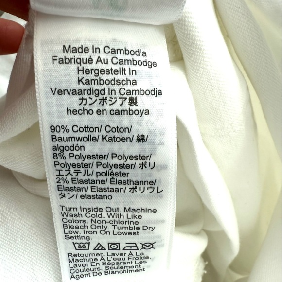 J Crew White Denim Short Overalls - Picture 5 of 6